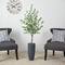 5ft. Eucalyptus Artificial Tree in Gray Planter